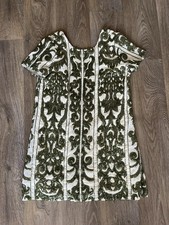 Show Me Your Mumu Sequin Mini Dress Small Olive Green Cream Party Holiday