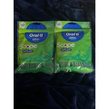 Oral B Glide Scope Outlast Mint Flavor Floss Picks 2 Pack 150 Count Total
