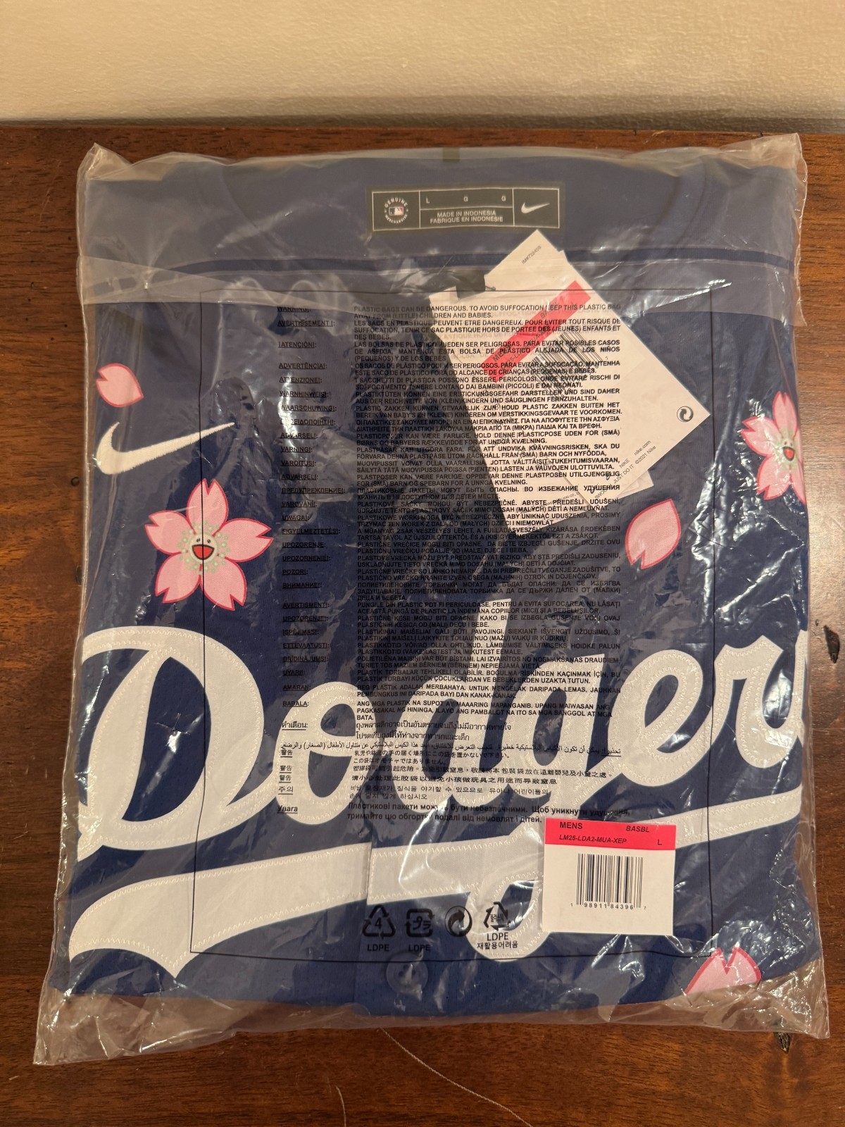 Takashi Murakami MLB World Tour Tokyo Series 2025 Dodgers Tokyo Away Jersey L