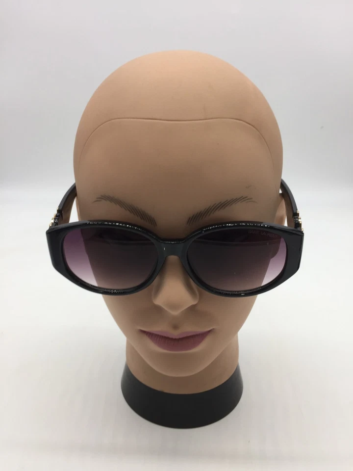 Gafas de sol Saint Laurent para mujer con montura negra de diseñador 59-15-140 lentes moradas Foto 2 de 4