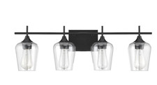 Savoy House 8-4030-4-BK Octave 4-Light 29" Wide Bathroom Vanity Light - Black