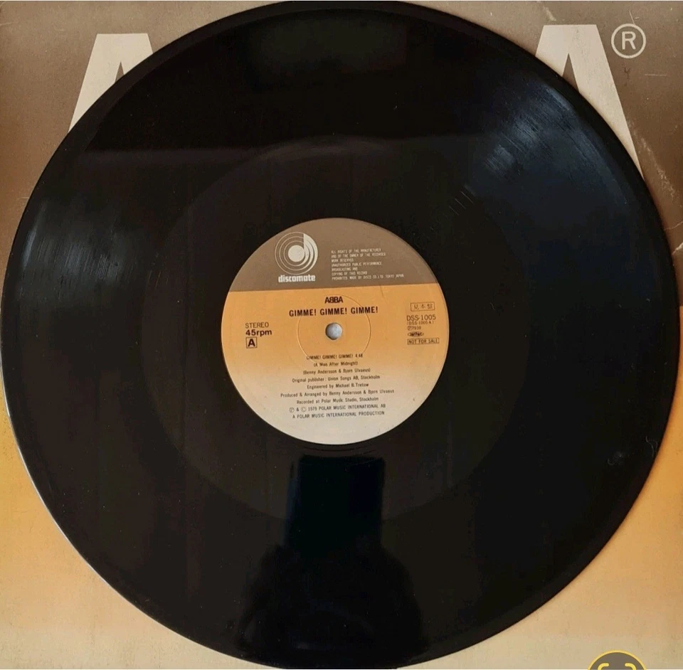 ABBA 12" MAXI JAPAN PROMO GIMME!GIMME!GIMME!/ DOES YOUR MOTHER KNOW 1981 - Bild 2 von 4