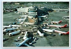 GREATER PITTSBURGH INTERNATIONAL AIRPORT, PA ~ Airplanes, Terminal 4x6" Postcard