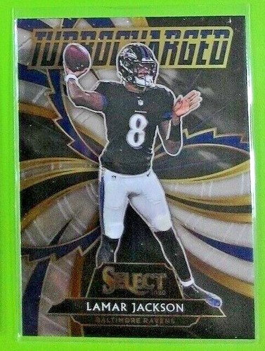 Lamar Jackson [Green Prizm] #T8 2020 Panini Select Turbocharged card