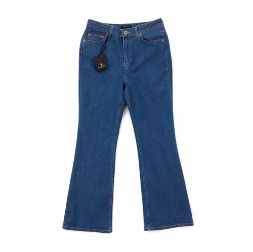 Massimo Dutti Women's Blue Flare Jeans 