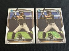 2023 Bowman Draft Homer Bush Jr.  1st BOWMAN SPECKLE REFRACTOR + REFRACTOR 🔥🔥