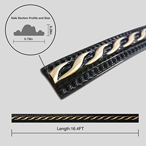 16.4FT Peel and Stick Trim Caulk Strip,Flexible Adhesive Moldings