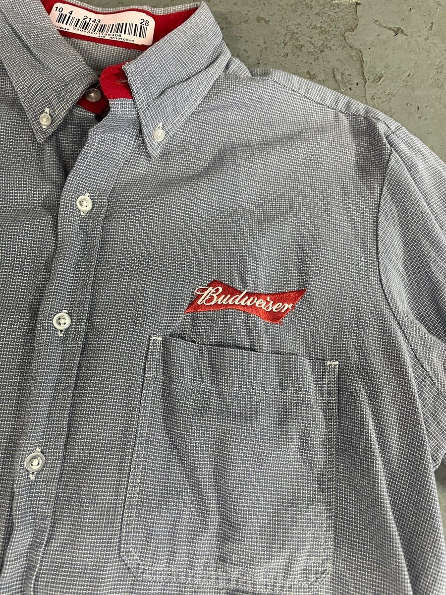 Men's Budweiser Bud Light Anheuser-Busch Uniform Work Shirts