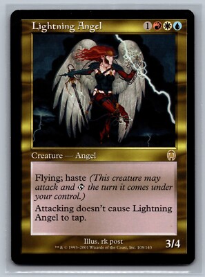Magic The Gathering Apocalypse Lightning Angel #108/143 MTG TCG CCG