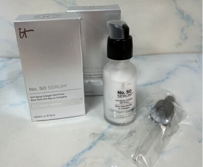 It Cosmetics No. 50 Serum Anti-Aging Collagen Veil Primer 30 ml  FULL SIZE!