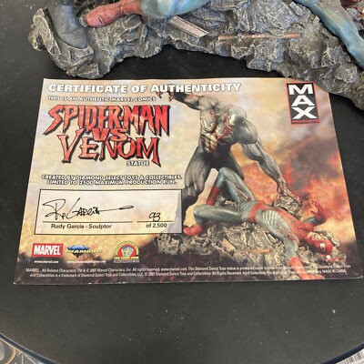Spider-man vs Venom Zombie Statue Marvel Select MAX Diamond Select