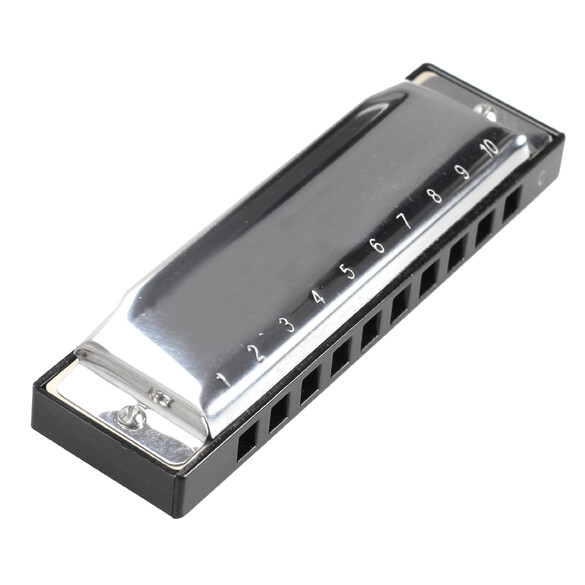 10 Holes 20 Tone Blues Harp Educational Toys Metal Blues Harmonica for