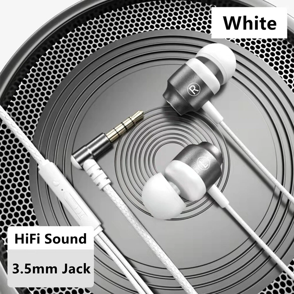 L Jack Magnetic Gamer Wired Earphones HiFi Bass Stereo 3.5mm Type C Earbuds Mic