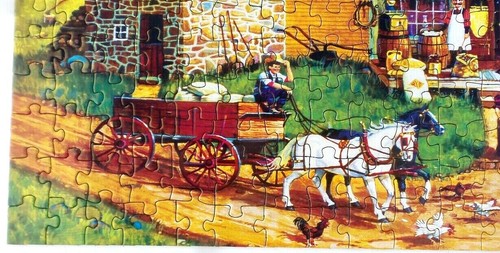 Masterpieces Puzzle AMERICANA COOPERS CORNER 500 Pieces Pre-Owned Landscape - Imagen 5 de 10