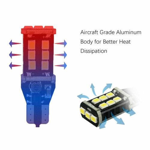 2X T15 W16W LED CANBUS Bremslicht 12V 2835 15SMD Rückfahrlicht DRL Lampe Birne - Picture 2 of 11
