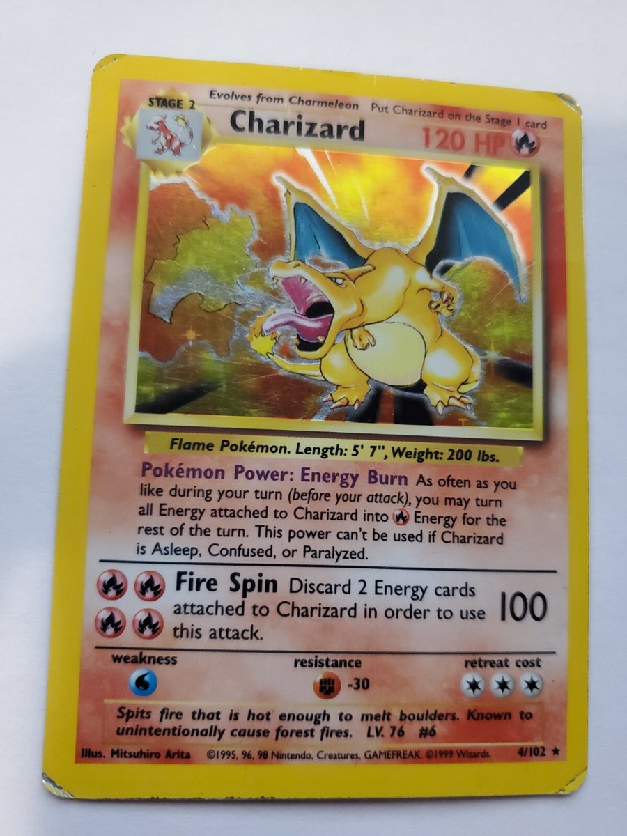 Charizard Base Set Holo Pokemon Card | eBay