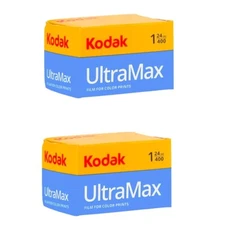 Kodak Ultramax 400 35mm Color Negative Film, 24 Exposure, 2 ROLLS