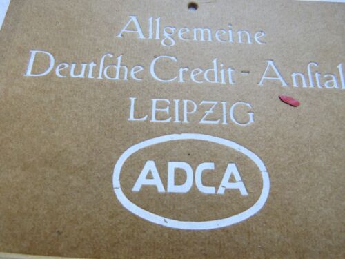 Dauerkalender, ewiger Kalender, ADAC Deutsche Credit Anstalt, Leipzig ,Werbung - Bild 2 von 4