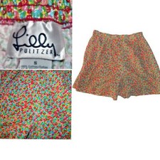 Rare HTF Lilly Pulitzer White Label Pull-on Cotton Vintage Shorts