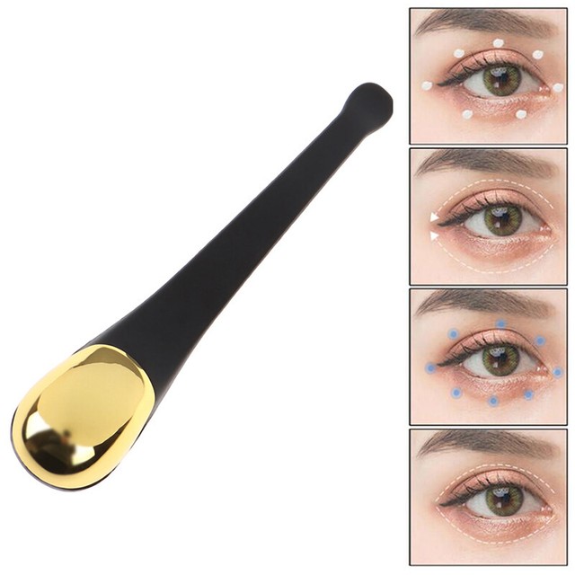 Eye Cream Applicator Eye Massager Stick Facial Mask Mixing Brush Metal