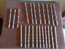 Lot of 22 Asst Hydraulic Valve Spools UNSURE Mystery HELP What Are These?