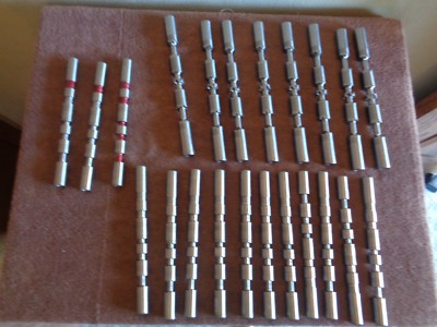 Lot of 22 Asst Hydraulic Valve Spools UNSURE Mystery HELP What Are These?