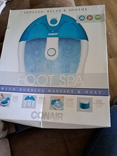 Conair Foot Spa with Bubbles Heat Massage - 1ct Light Blue Pumice Stone Attachme