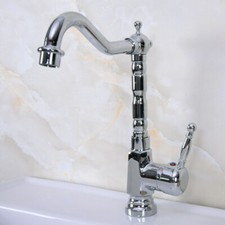 Single Handle/Hole Chrome Brass Kitchen Faucet Bathroom Sink Mixer Tap 2nf928