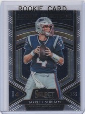 JARRETT STIDHAM ROOKIE CARD 2019 SELECT New England Patriots RC DENVER BRONCOS