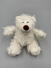 Melissa and Doug 7  White Teddy Bear Fuzzy Stuffed Animal Toy