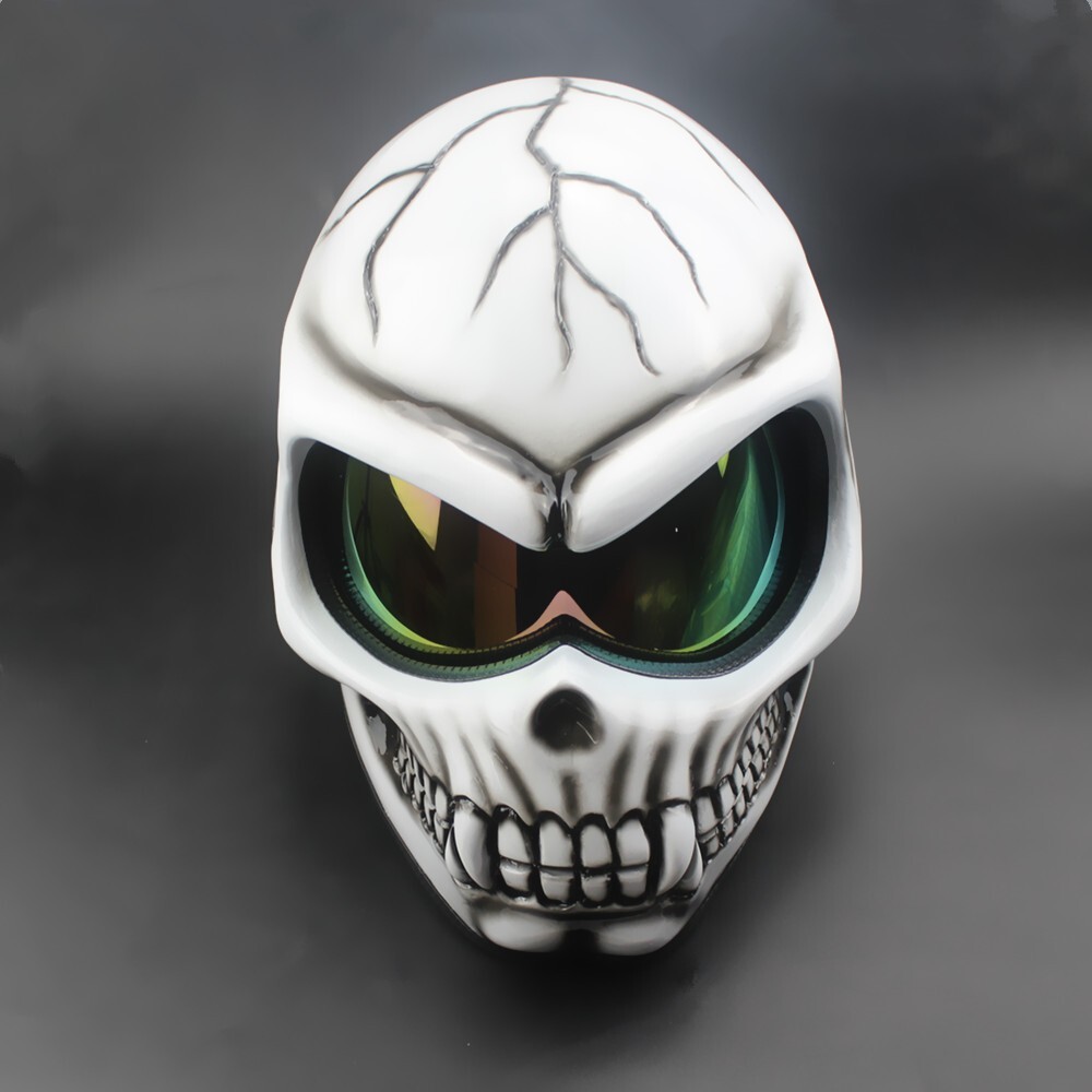 Custom Skull Motorcycle Helmet Custom Full Face Helmets Scooter