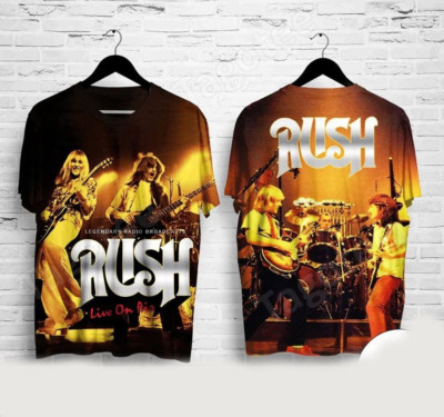 Rush Live On Air The Legendary Radio Broadcast Shirt T-Shirt 3D A522