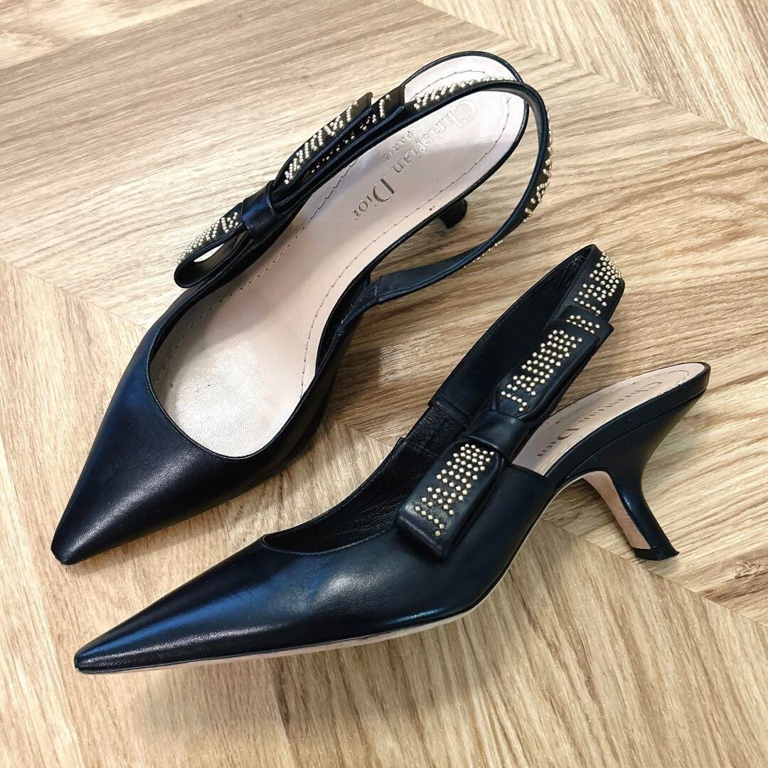 Escarpins Christian Dior, J'ADIOR, cloutés en cuir, 38, du Japon
