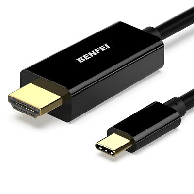 USB C auf HDMI Kabel 4K 3m, Typ C auf HDMI Kabel [kompatibel Thunderbolt 3/4]