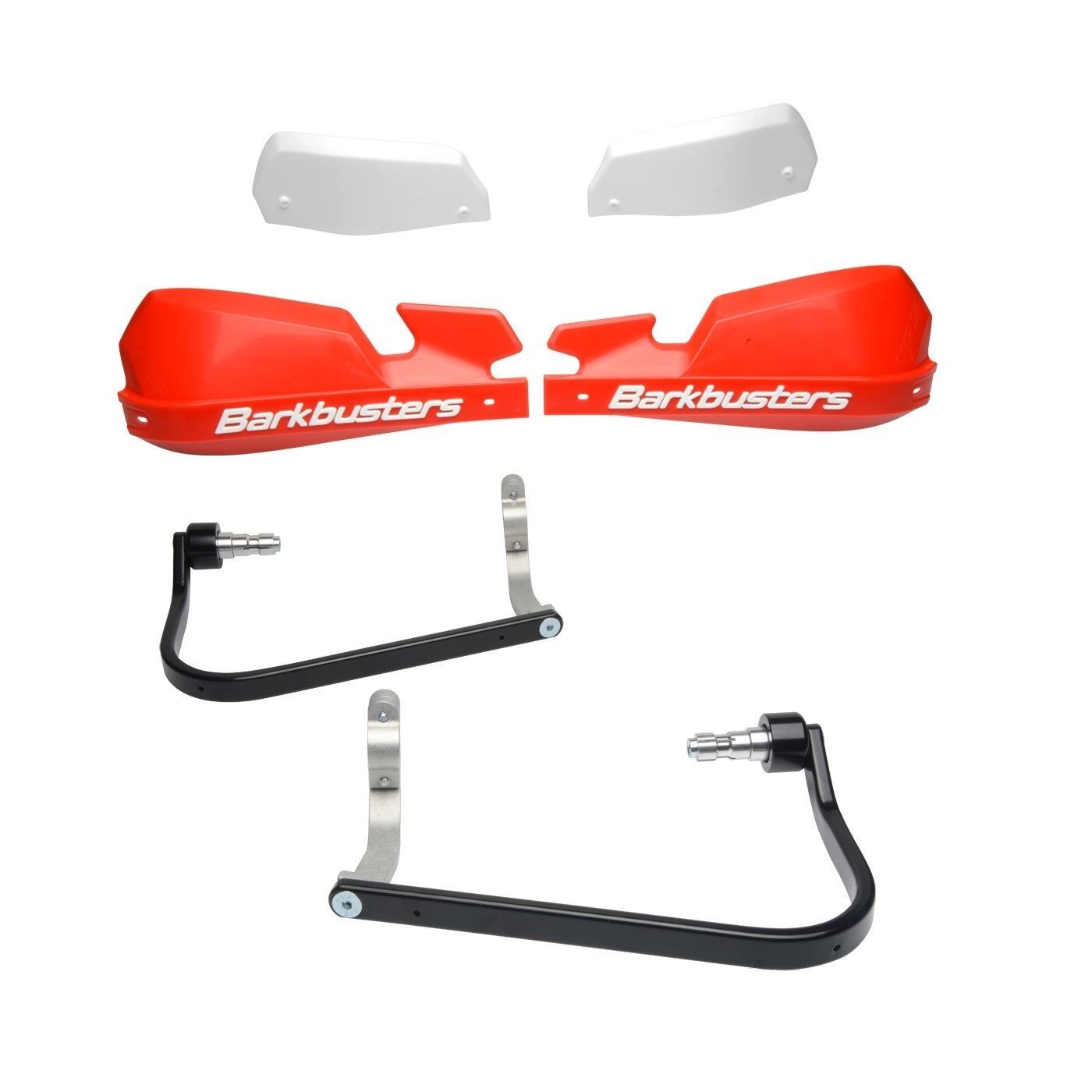 BarkBusters VPS Red Handguard & Two Point Mount Honda CB500F 2013 - 2018