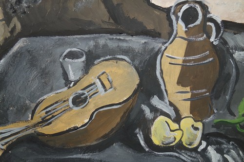 Rare unique Cubist still life painting, signed Georges Braque - Picture 3 of 9