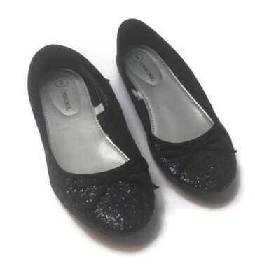 American Eagle AE Girl s Black FabricDress Shoes With BowsSize 2.5  A10
