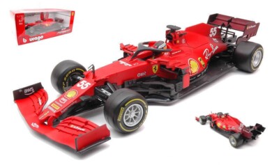 FERRARI F1 SF21 N.55 2021 CARLOS SAINZ 1:18 Burago Formula 1 Die Cast Modellino