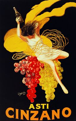 6416.Cappiello Asti wine Poster.Home interior design art.Office.bar.Kitchen