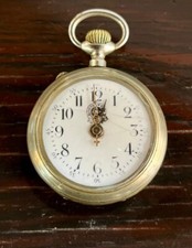 ROSSKOPF open face pocket watch with porcelain dial, 45 mm