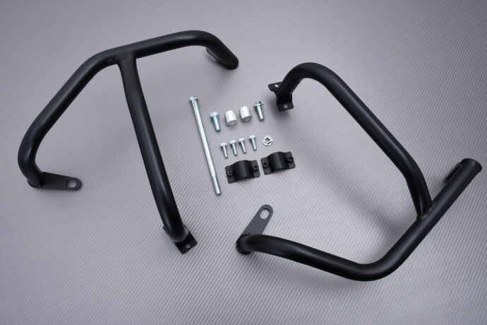 Crash bars premium en acier noir pour protéger le moteur de votre HONDA CB300R