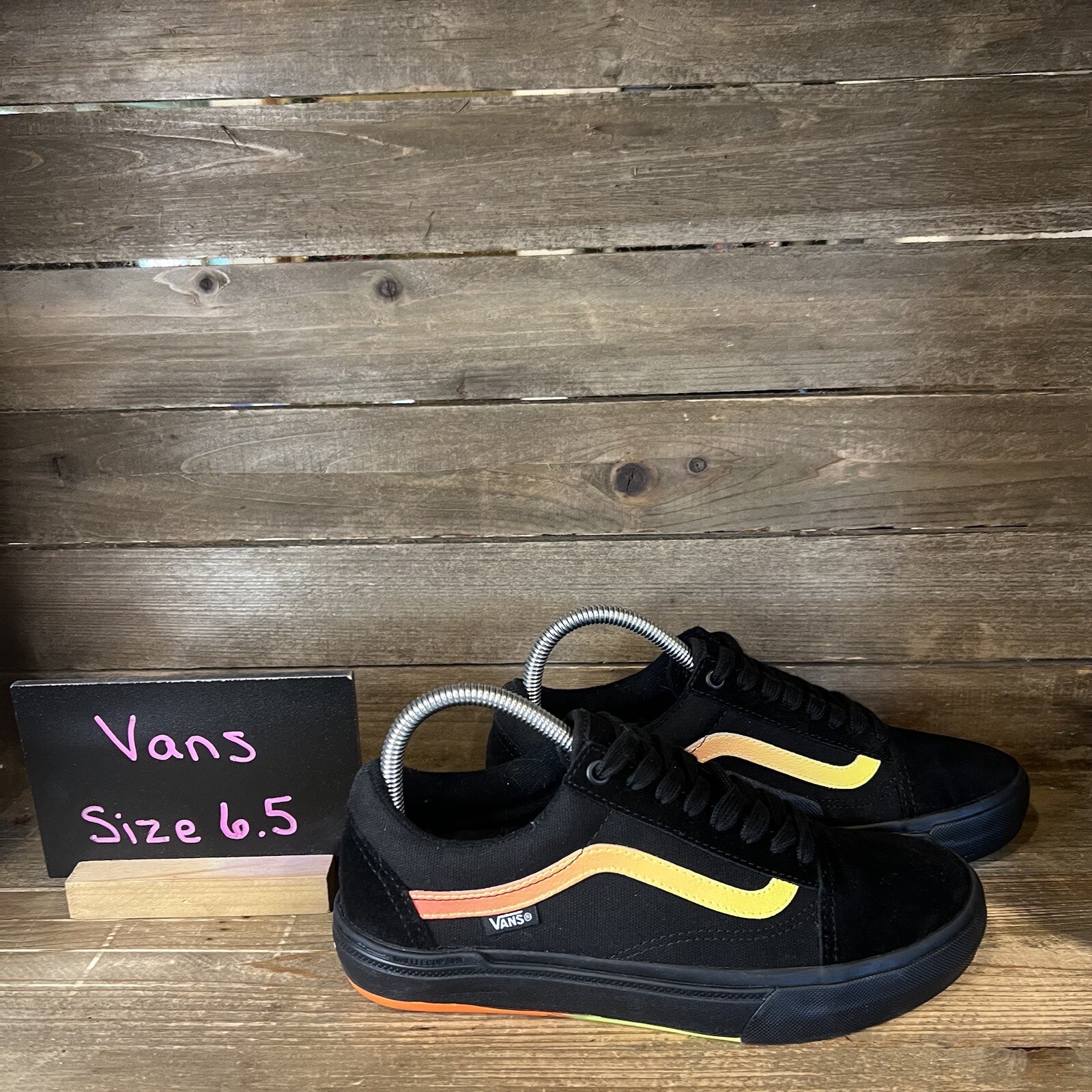 Mens Vans Old Skool PopCush BMX Black Shoes Sneakers Size 6.5 M GUC eBay