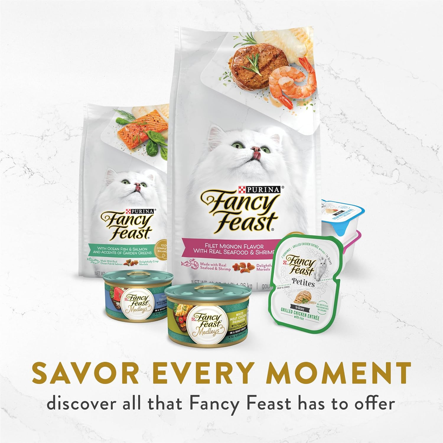 Purina Fancy Feast Appetizers Lickable Grain Free Cat Food Topper White Meat Chi