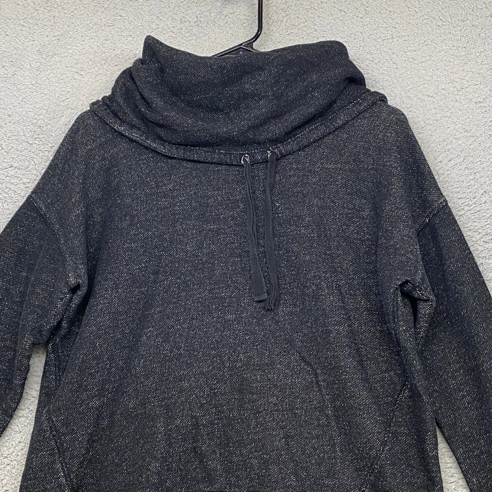 Толстовка женская Lauren Ralph Lauren средний размер воротник-капот махровый уголь квадратная - Изображение 2 из 4