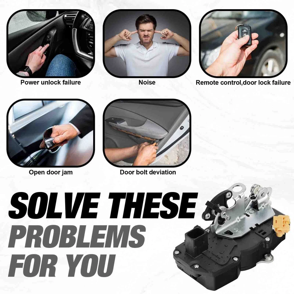 Door Lock Actuator Rear Right Passenger RH For For GMC Sierra 3500 HD 2007-2009 Foto 4 de 4