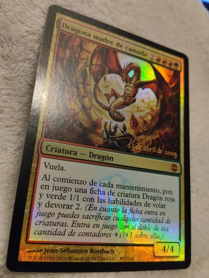 MTG DRAGON BROODMOTHER (Dragona madre de camada) SPANISH Promo 2009 WOTC - Image 3 of 4