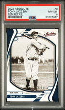 2022 Panini Tony Lazzeri #8 (RED) PSA 8 NM - MINT (RARE: Population 1)   /99