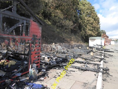 Foto 12x8 Nachdem die Brandstifter Strandhütten zerstört hatten Dawlish Seven Beac c2015