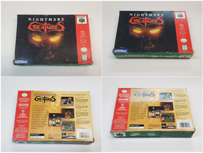 Nightmare Creatures Original Authentic N64 Nintendo 64 Box