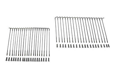 Chrome 16 inch Spoke Set Twirled Type fits Harley Davidson